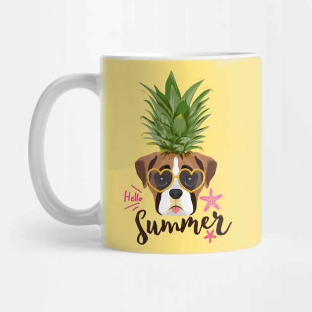 Pineapple Shirt & Gifts for Women, Kids, Boys, Teen Girls, Boxer Dogs by Happy Lime